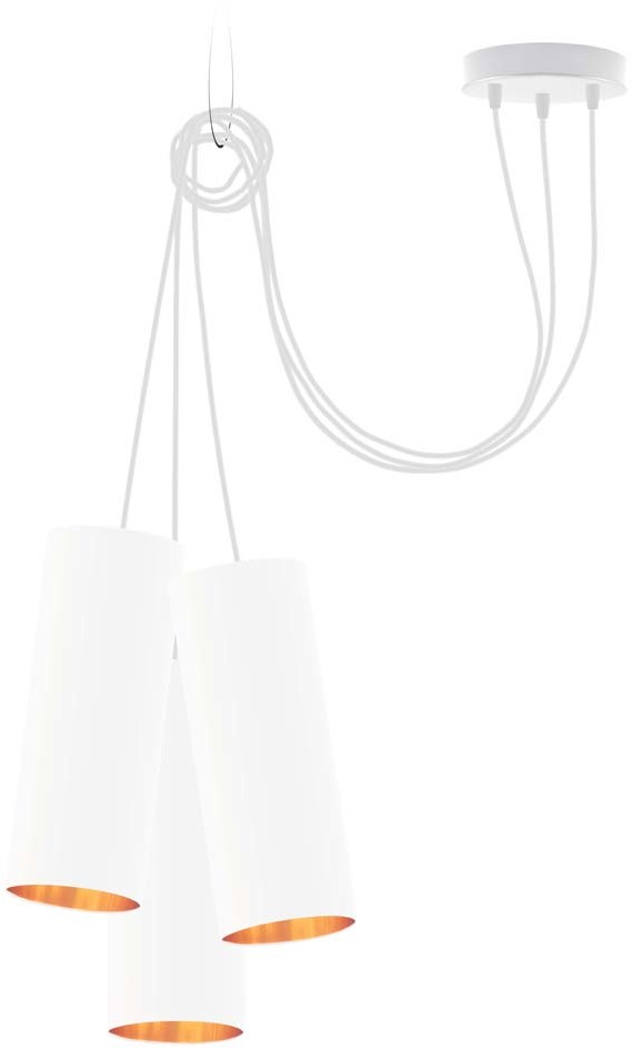 LYSNE Wisząca lampa pająk VIZELA GOLD 400042/23 T3