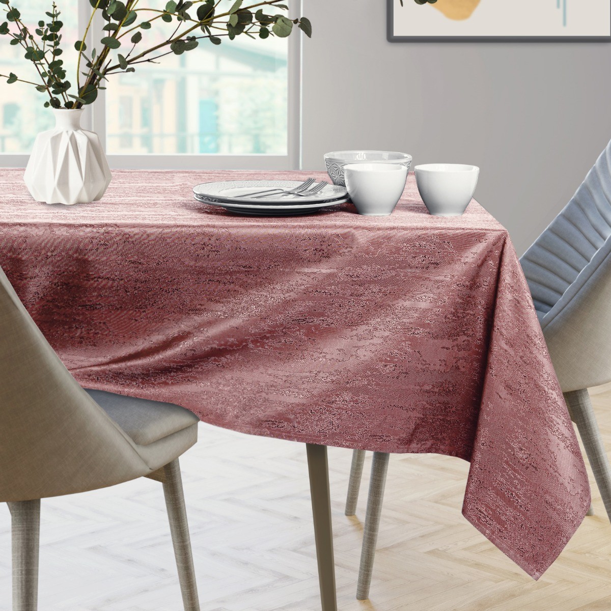 AmeliaHome AmeliaHome - Obrus plamoodporny Brudny Róż VESTA 120x160 cm