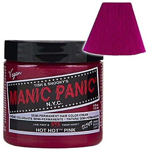 MANIC PANIC Cream Formula Semi-Permanent Hair Color Hot Hot Pink Â 