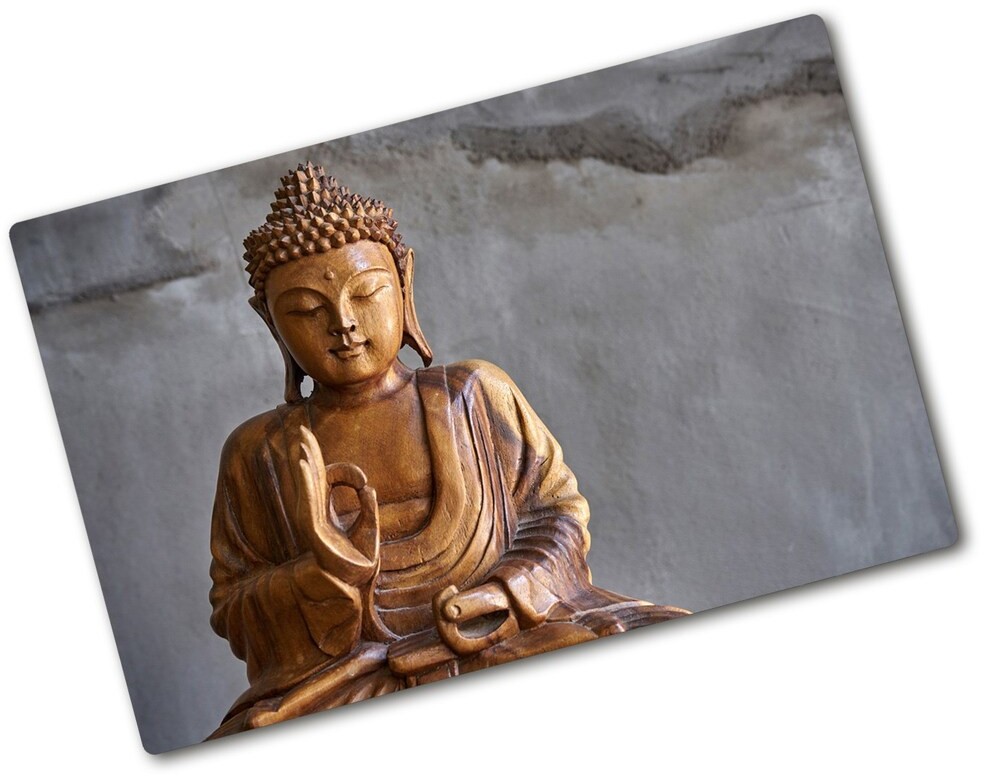 Deska do krojenia szklana Drewniany budda