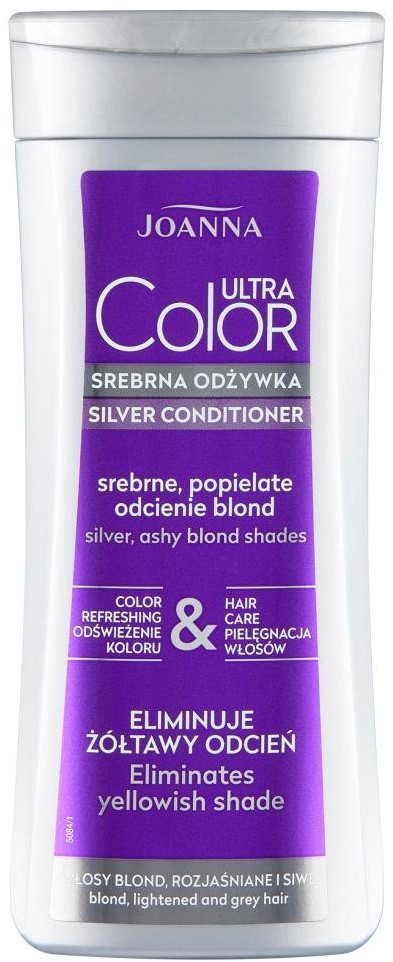 Joanna Ultra Color srebrna odżywka do włosów srebrne popielate odcienie blond 200g 109749-uniw
