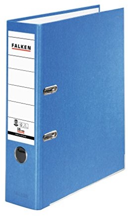 Falken organizer z recyklingu, rozmiar S do formatu A4, niebieski szeroki 11285673