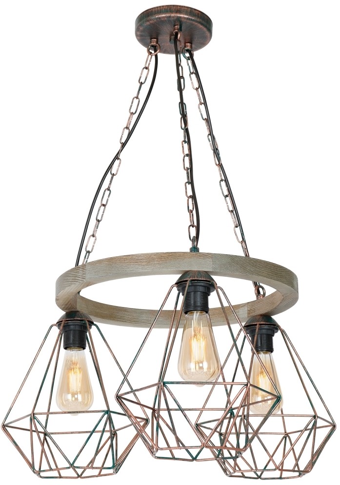 Luminex Żyrandol na łańcuchu HAKON 3xE27/60W/230V