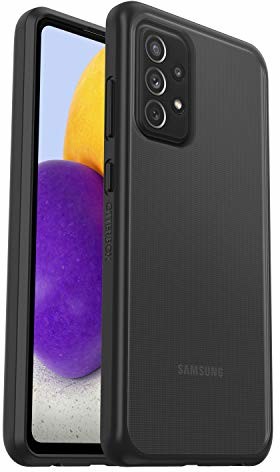 Otterbox dla Samsung Galaxy A72, Sleek Case, Smukła ochrona, Przezroczyste/Czarny - Bez Opakowania 77-81609