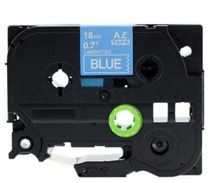 Brother Taśma zamiennik TZ-545 / TZe-545, 18mm x 8m, biały druk / niebieski podkład