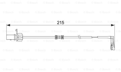 Bosch Styk ostrzegwaczy, zużycie okładzin hamulcowych 1 987 474 489