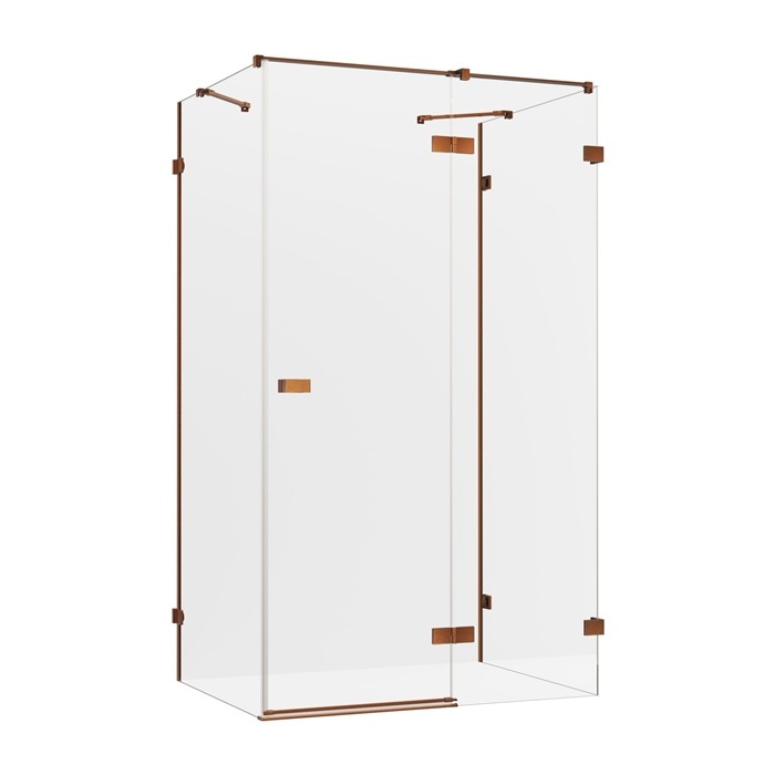 New Trendy 120x90 cm Avexa Copper Brushed EXK-3746 przyścienna prawa