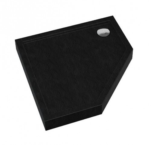 Schedpol SCHEDLINE COLLECTION SCHEDLINE COLLECTION Brodzik pięciokątny CAMERON black stone 80x80x12 z systemem STABILSOUND 3SP.C1PK-8080/C/ST 3SP.C1PK-8080/C/ST