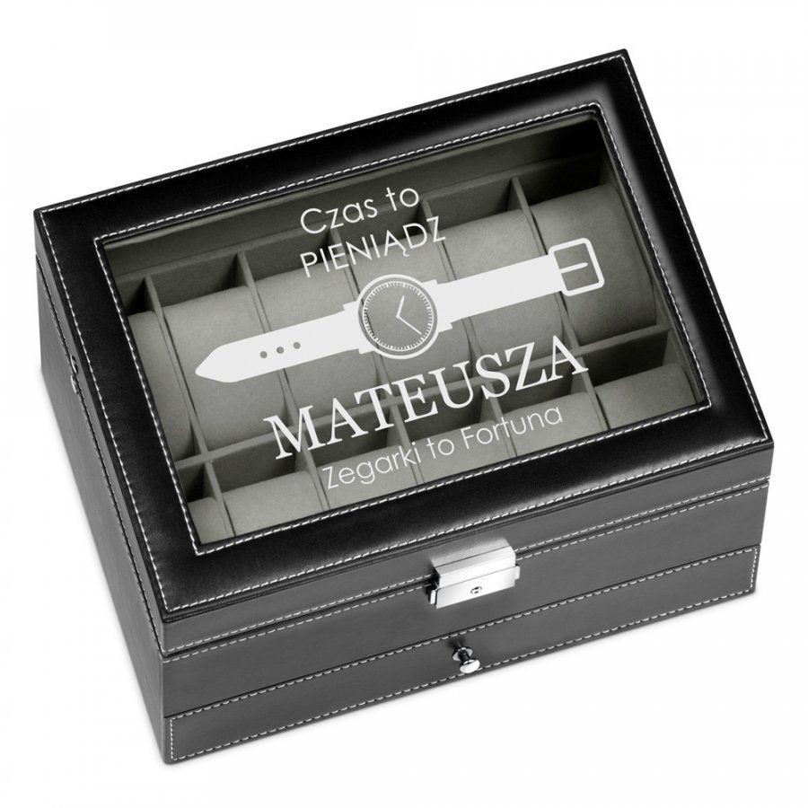 Murrano Szkatułka na Zegarki i Biżuterię GRAWER Fortuna SZKT-ZG-BIZ-008