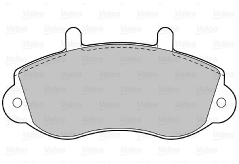 VALEO Klocki hamulcowe - komplet 598490