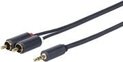 VivoLink Kabel VivoLink RCA Cinch x2 MiniJack 3.5 mm 12 Czarny PROMJRCA12
