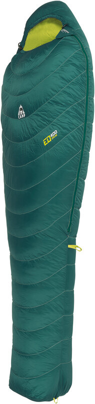 Camp Camp ED 400 Plus Śpiwór, green blue/lime Left Zipper 2021