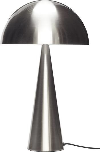 Hubsch Lampa stołowa 51 cm srebrna metalowa 991108