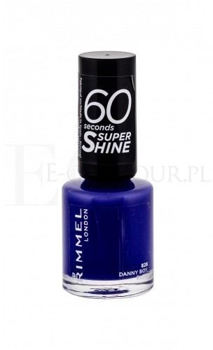 Rimmel London London 60 Seconds Super Shine lakier do paznokci 8 ml dla kobiet 828 Danny Boy Blue!