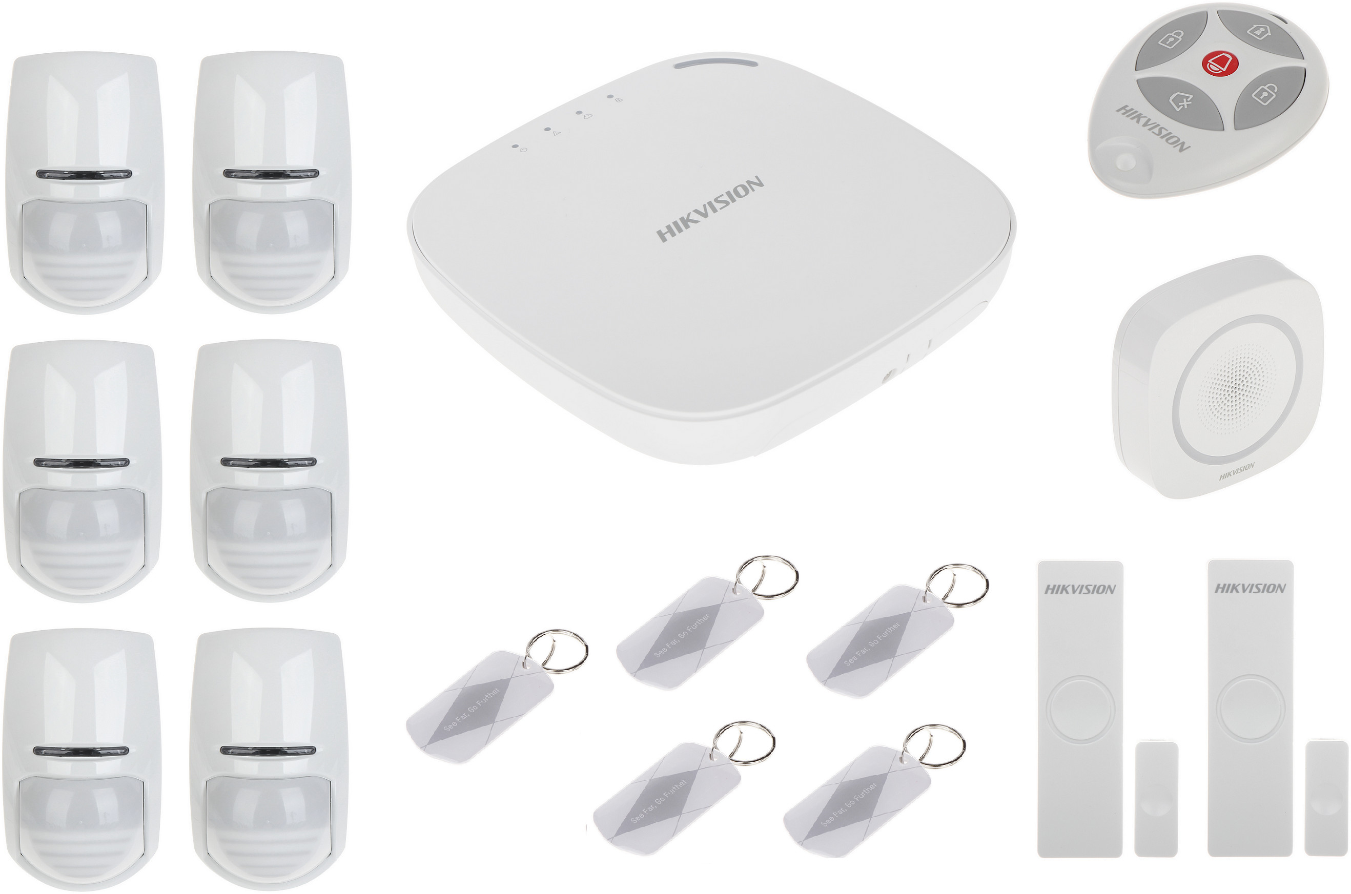 Hikvision ZESTAW ALARMOWY ALARM 6 czujek PIR Wi-Fi