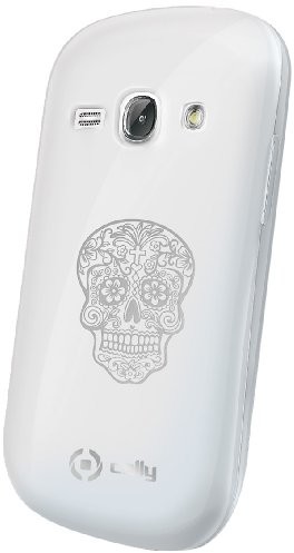 Celly GELSKIN312S1 żel silikonowy pokrowiec ochronny do Samsung Galaxy Fame srebrny
