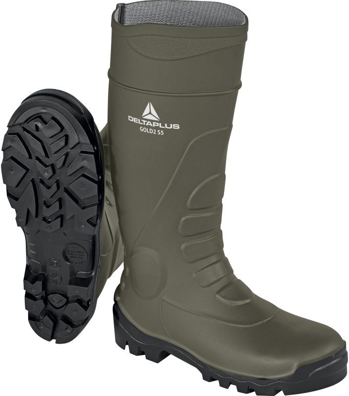 Delta-Plus GOLD2 S5 SRC - obuwie wysokie bezpieczne z PVC FLEX, podnosek i wkładka stal nierdzewna - 38-48.
