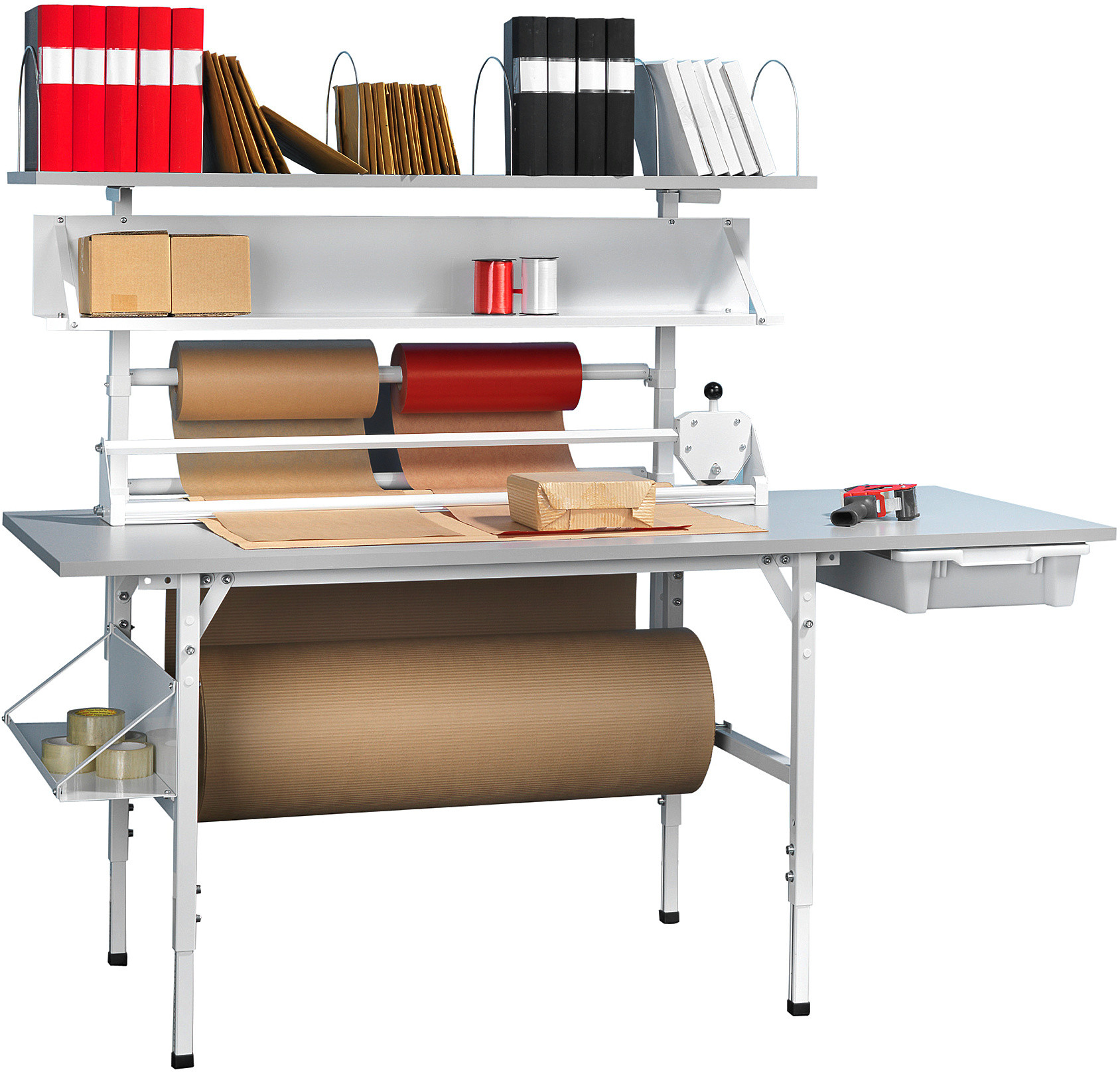 AJ Kompletny zestaw stołu roboczego o dł.2000mm Szary 201412