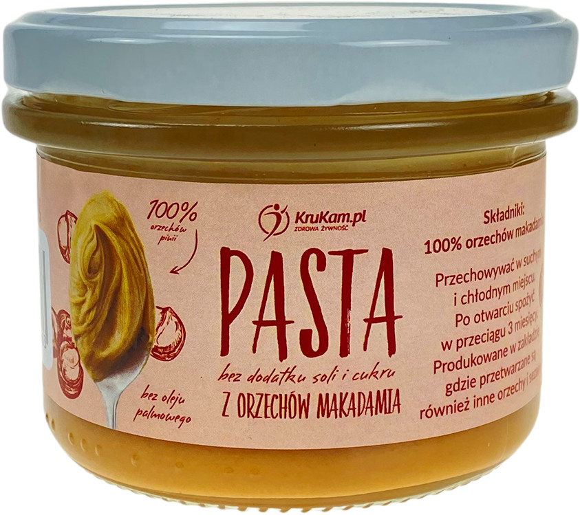 KruKam Pasta z orzechów makadamia 150g