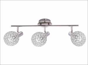 Krislamp Klara KR 322-3L listwa lampa sufitowa plafon spot 3x40W E14 chrom