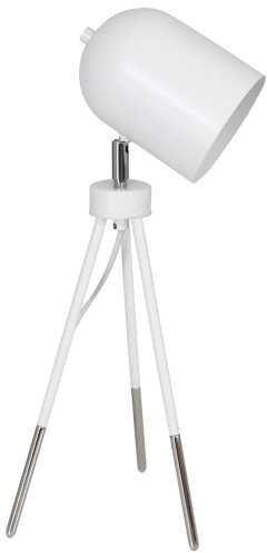 Luminex Lampka biurkowa Table Lamps 8430 lampa stołowa 1x60W E27 biała chrom