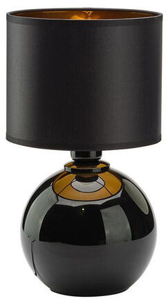 TK Lighting Lampa nocna do sypialni PALLA BLACK/GOLD śr. 20cm E27 czarny złoty TK5068