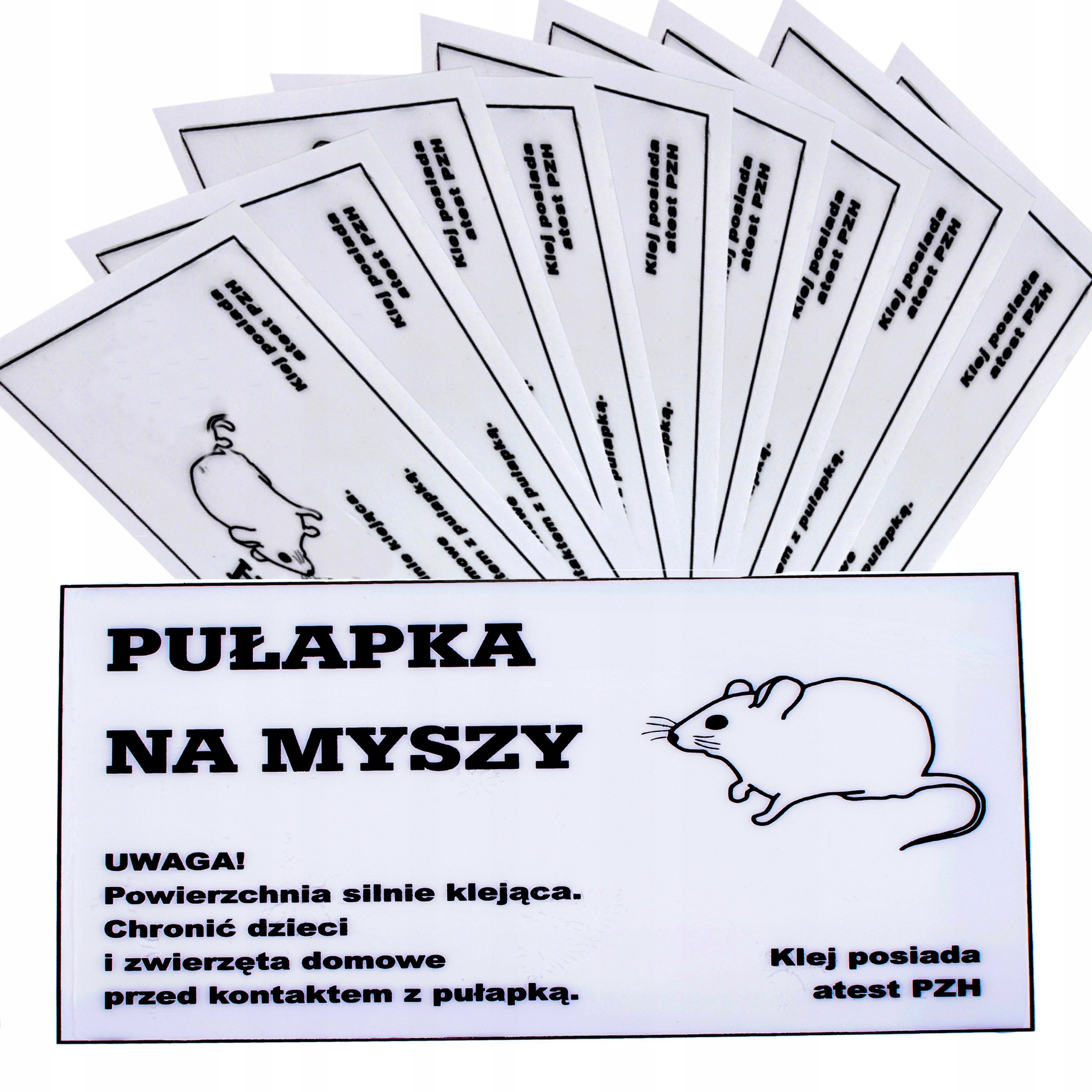 Panko 10x Pułapka Lepowa Lep Na Myszy Z Wabikiem