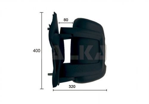 Alkar alkar 9227922 lusterko zewnętrzne 9227922