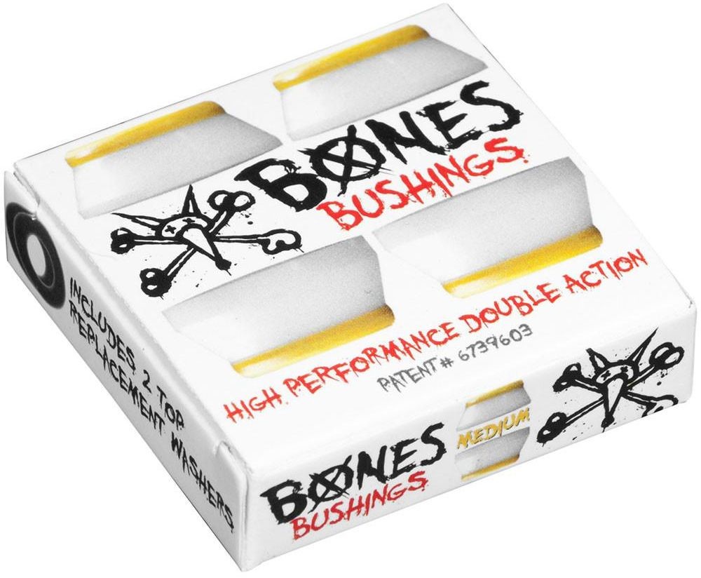 BONES bushings BONES BUSHINGS WHITE/YELLOW MEDIUM