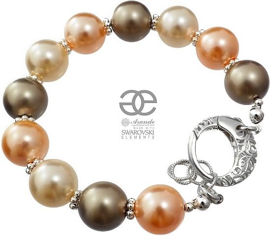 Swarovski Arande PERŁY ozdobna bransoletka SREBRO 4430380222