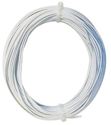 Bulk Hardware bh01469 2-adriger dzwonek drutu, 0,5 MM, biały BH01469