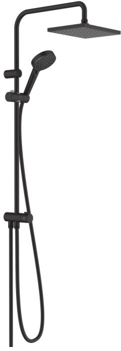 Hansgrohe Vernis Shape Zestaw prysznicowy ścienny z deszczownicą czarny mat 26282670
