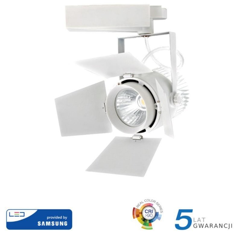 v-tac Oprawa 33W LED V-TAC Track Light SAMSUNG CHIP CRI90+ Biała VT-433 3000K 2640lm
