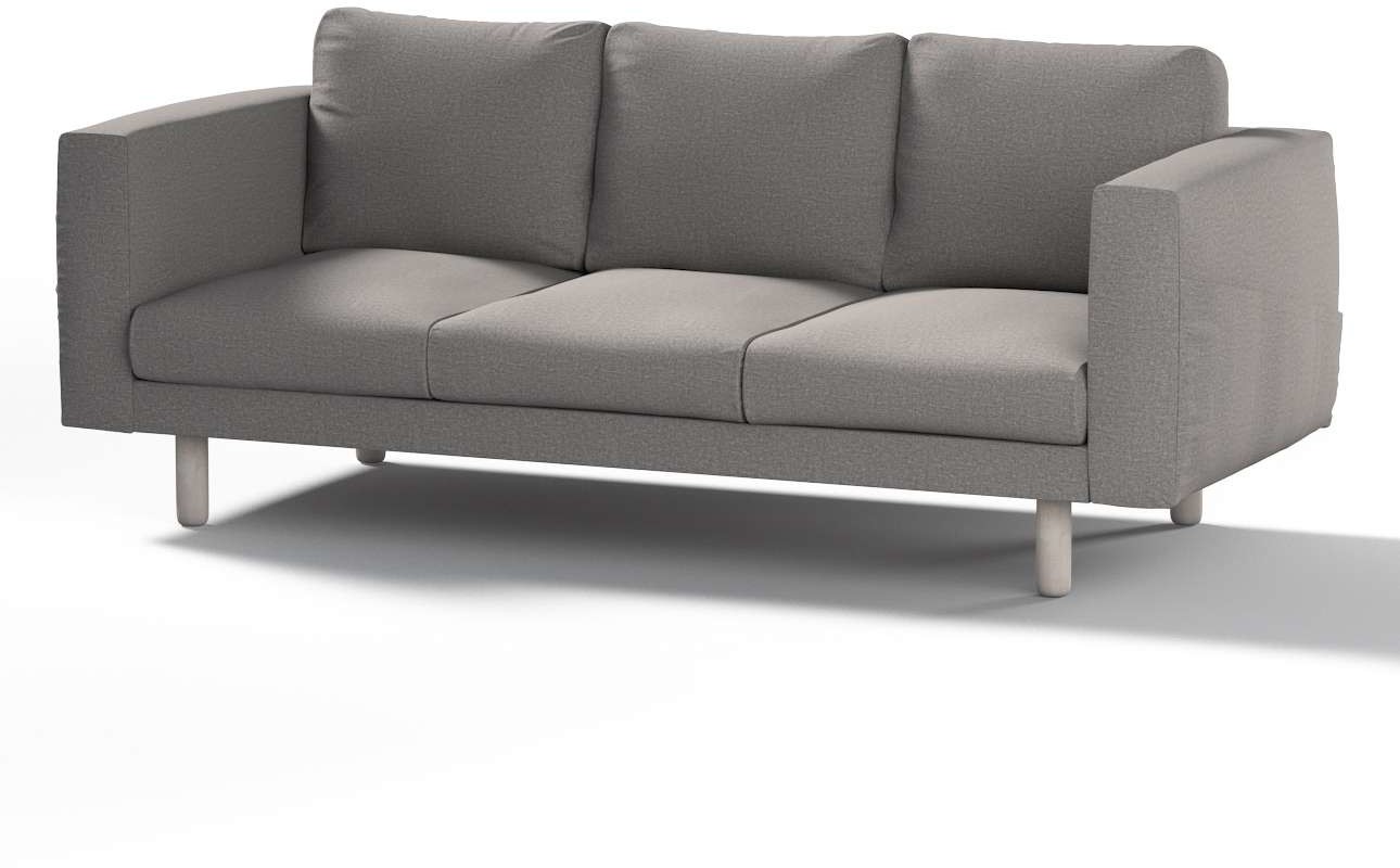 Dekoria pl pl Pokrowiec na sofę Norsborg 3-osobową szary 213 x 88 x 85 cm Edinburgh 1022-115-81
