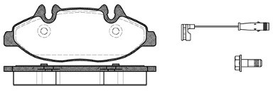 RoadHouse Zestaw klocków hamulcowych, hamulce tarczowe 21109.02