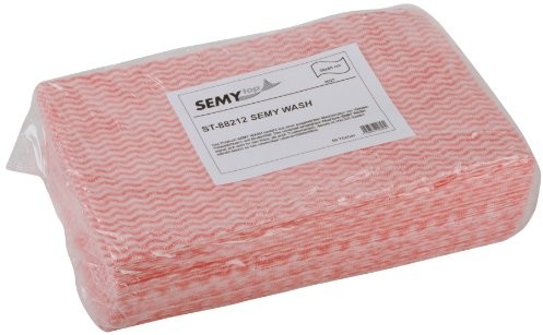 SemyTop semy Top specjalny do czyszczenia ściereczka ściereczki w pudełku dozującym, czerwony, 38 x 60 cm, 50 sztuk w opakowaniu, 1er Pack (1 X 1 sztuki) ST-88212