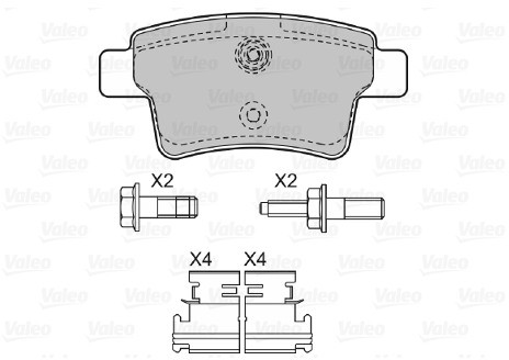 VALEO klocki hamulcowe 598936 598936