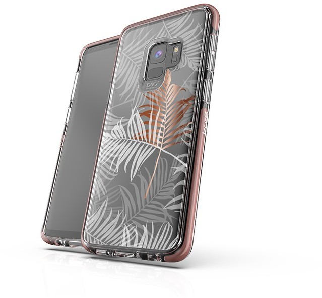 Gear4 Victoria Palms eleganckie etui na Samsung Galaxy S9 Plus NA TYŁ TWORZYWO SZTUCZNE ZŁOTY 34958