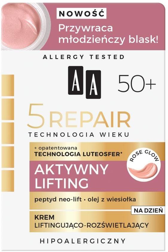 Oceanic Technologia Wieku 5Repair 50+ Aktywny Lifting krem na dzień liftingująco-rozświetlający 50ml 104304-uniw