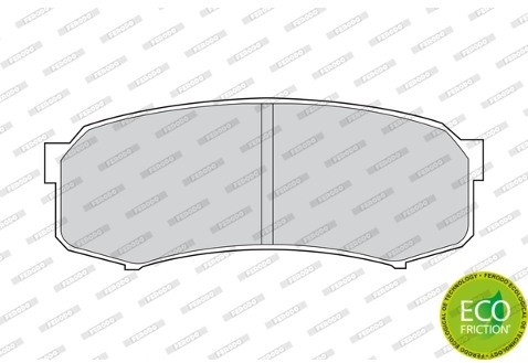 FERODO (FEDERAL-MOGUL) Zestaw klocków hamulcowych, hamulce tarczowe (FEDERAL-MOGUL) FDB1021