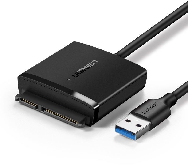Ugreen Ugreen adapter przejściówka dysku HDD SSD 2,5'' / 3,5'' SATA III 3.0 - USB 3.2 Gen 1 (SuperSpeed USB 5 Gbps) czarny (60561 CM257) 60561 CM257