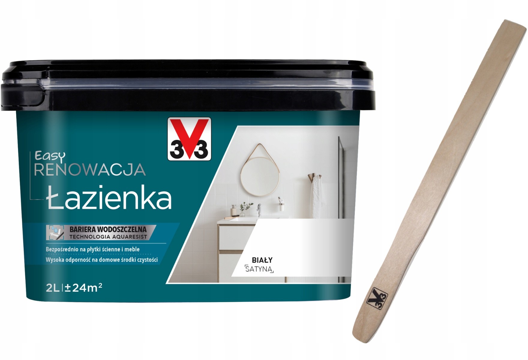V33 Easy Renowacja Łazienka Biały 2L