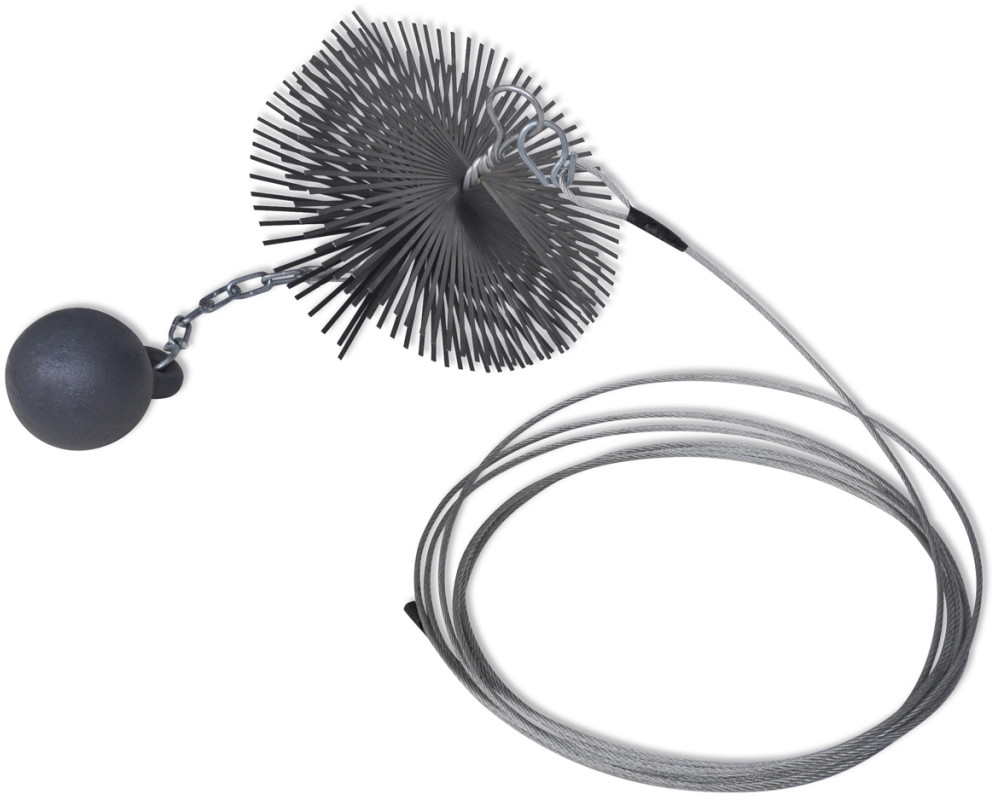 vidaXL vidaXL Okrgła szczotka kominowa, średnica 20 cm