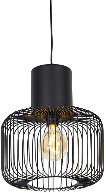 QAZQA Design hanglamp zwart - Baya 102990