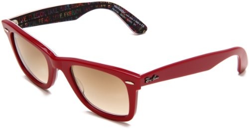 Ray Ban Wayfarer rb2140 109151 Top Red/tekstu - 50 Wayfarer