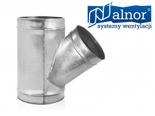 Alnor Trójnik wentylacyjny 45° redukcyjny 315x160mm TSV-45-315-160