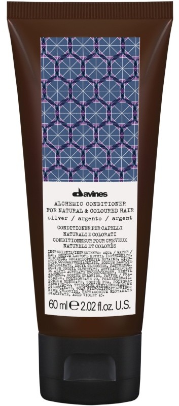 Davines Alchemic Silver | Odżywka koloryzująca do włosów blond i siwych 60ml