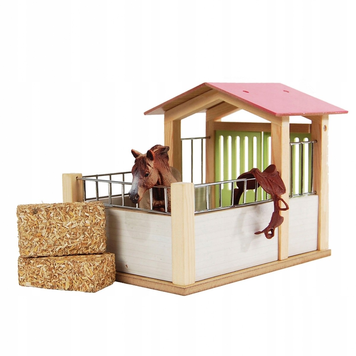 Schleich Drewniana Zagroda Boks dla koni Globe
