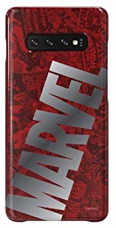 Samsung Oryginalna Marvel Smart Cover - oficjalne etui na telefon Marvel do Galaxy S10+ - Marvel duże logo GP-G975HIFGHWG