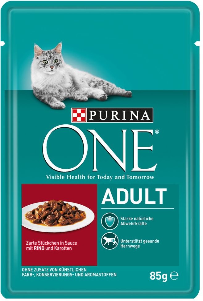 Purina One Adult, 6 X 85 G - Kurczak Z Zieloną Fasolka